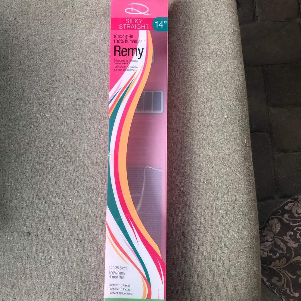 Clip-in human hair extensions